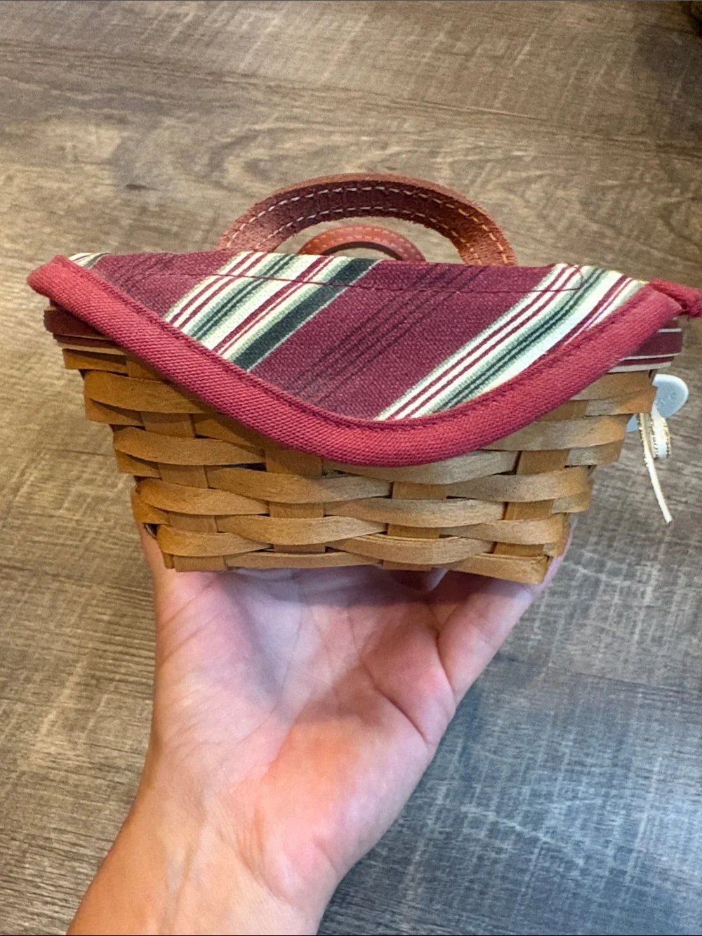 Longaberger 2005 Tree Trimming Tinsel Basket Set with Original Box